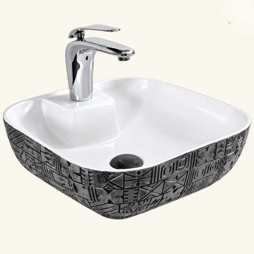 Sonet MAC SQUARE - 002, table top basin (view 2)